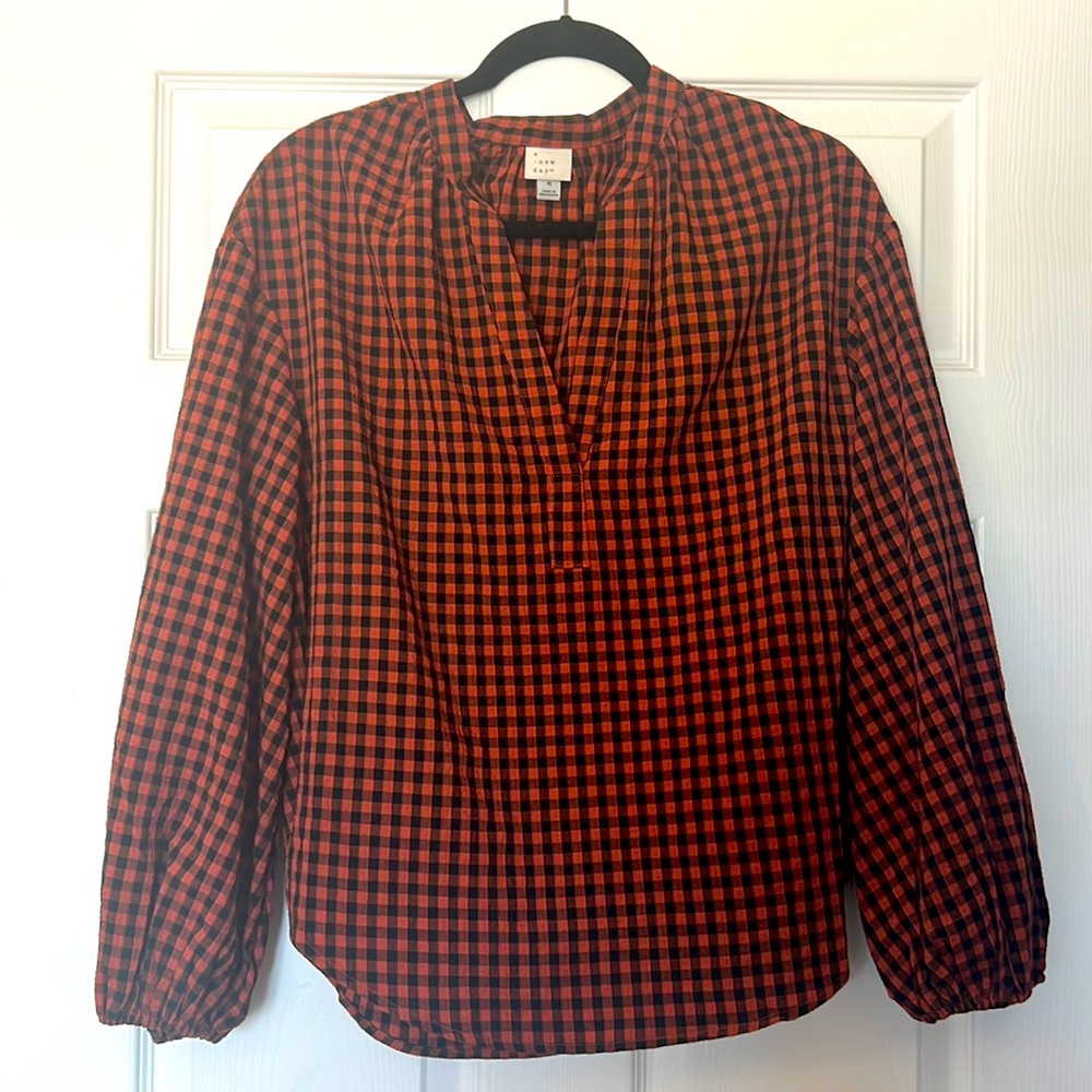 A new day fall blouse